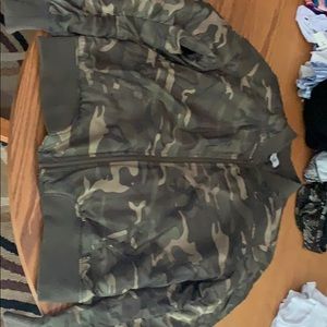 Camo bomber jacket
